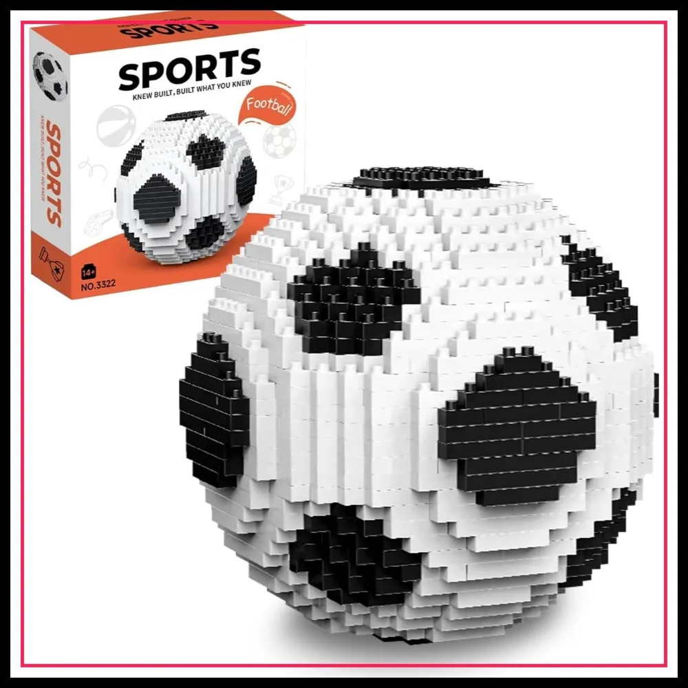

Soccer Ball Building Set 850PCS Micro Bricks STEM Toy Desk Decor Gift
