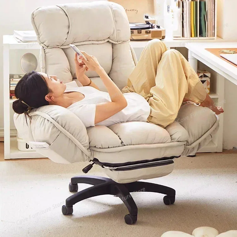Footrest Wheels Office Chair Kids Velvet Reading Cheap Backrest Student Relaxing Office Chair Throne Muebles Home Furniture