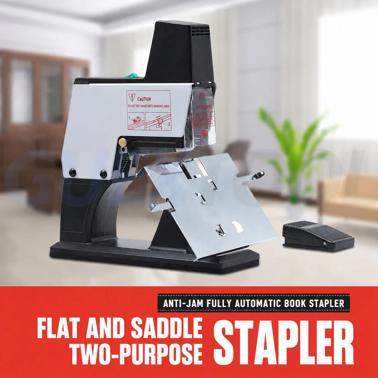 220V Electric Flat Stapler Saddle Stapler A3 Stapling Machine Binder A3 Stitcher Effortless Middle Seam Stapler With Foot Switch view 4