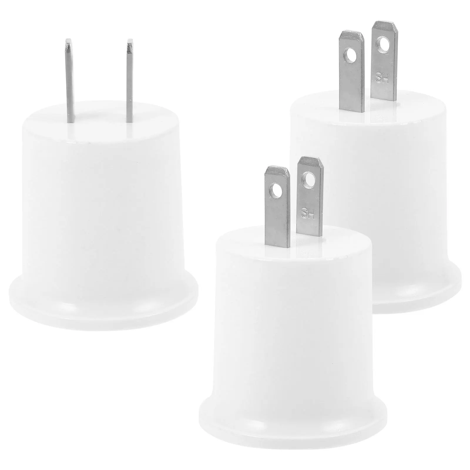 3 قطعة E27 مصباح حامل محول مقبس الإضاءة لتوصيل الجدار حامل مصباح البلاستيك مصباح المقبس ليلة مسار الإضاءة لمبة قاعدة