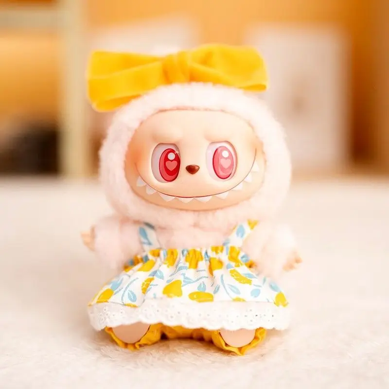 

Creative Plush Doll Replacement Clothes 17cm Pull String Doll Pendant Toy New Version Three-Piece Set Cute Hanging Ornament