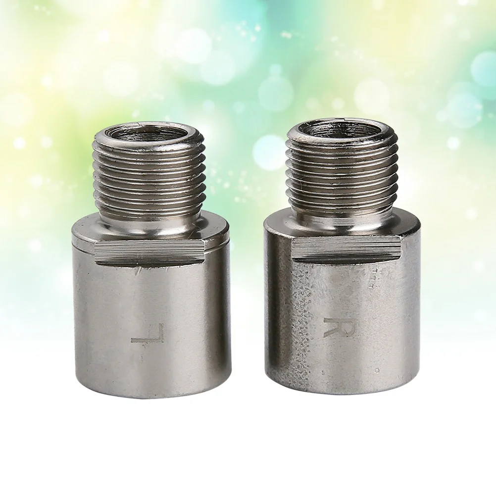 1Pair 9 16 Inch Steel Bike Pedal Extenders Spacers for Road Pedals Extend Foot Placement Prevent Knee Strain