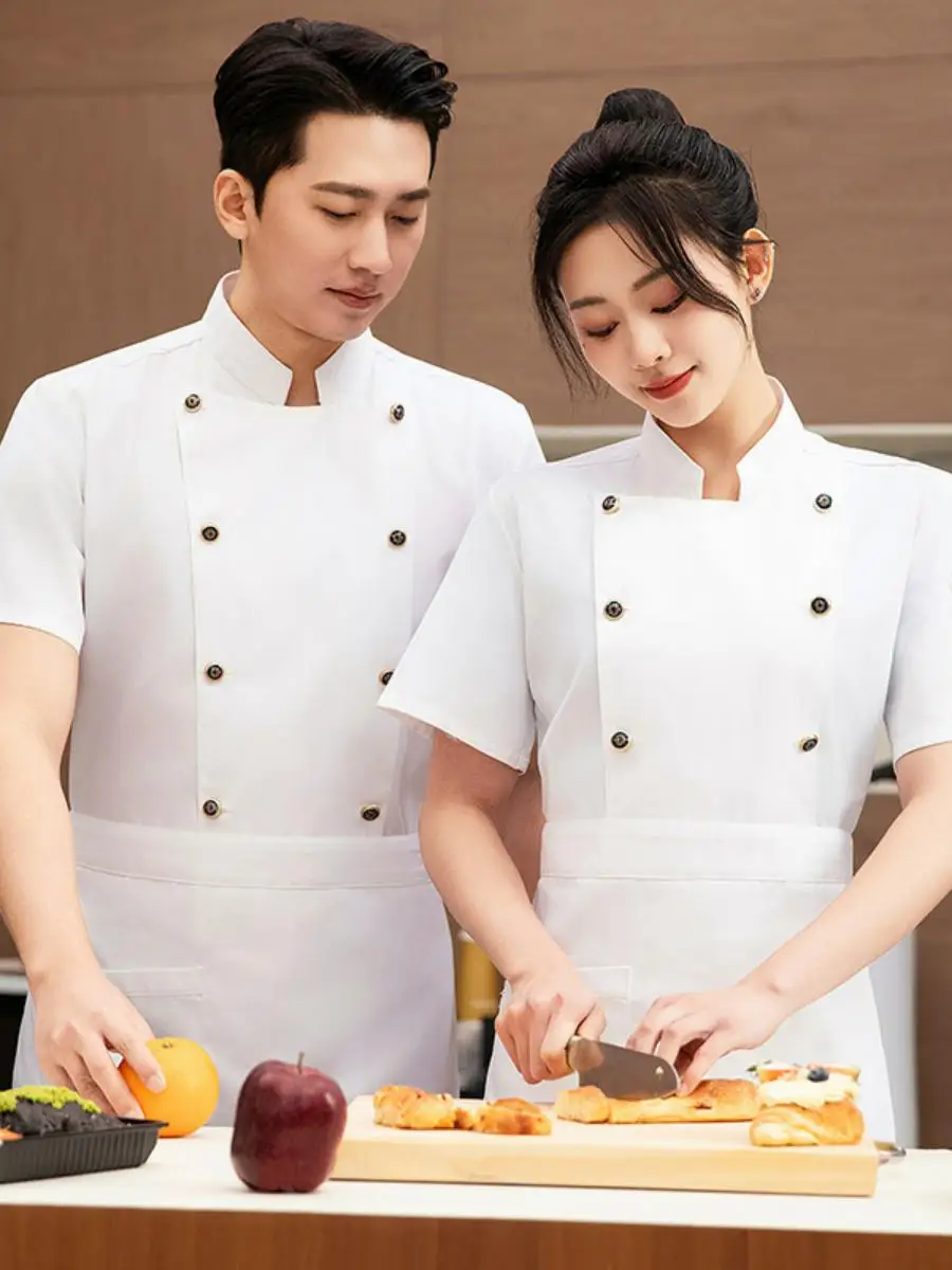 

Breathable Chef Work orm ort Sve Long Sve Baking Bakery Restaurant Kitchen Men's Clothing Spring Moisture ng