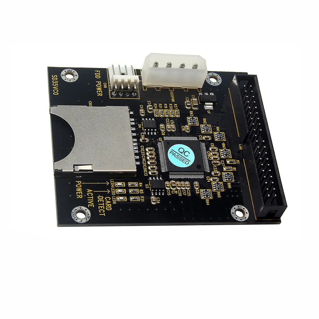 Karta adaptera SD na IDE 40-pinowe złącze żeńskie 3.5 Karta pamięci SD do komputera stacjonarnego, odpowiednia do komputerów PC