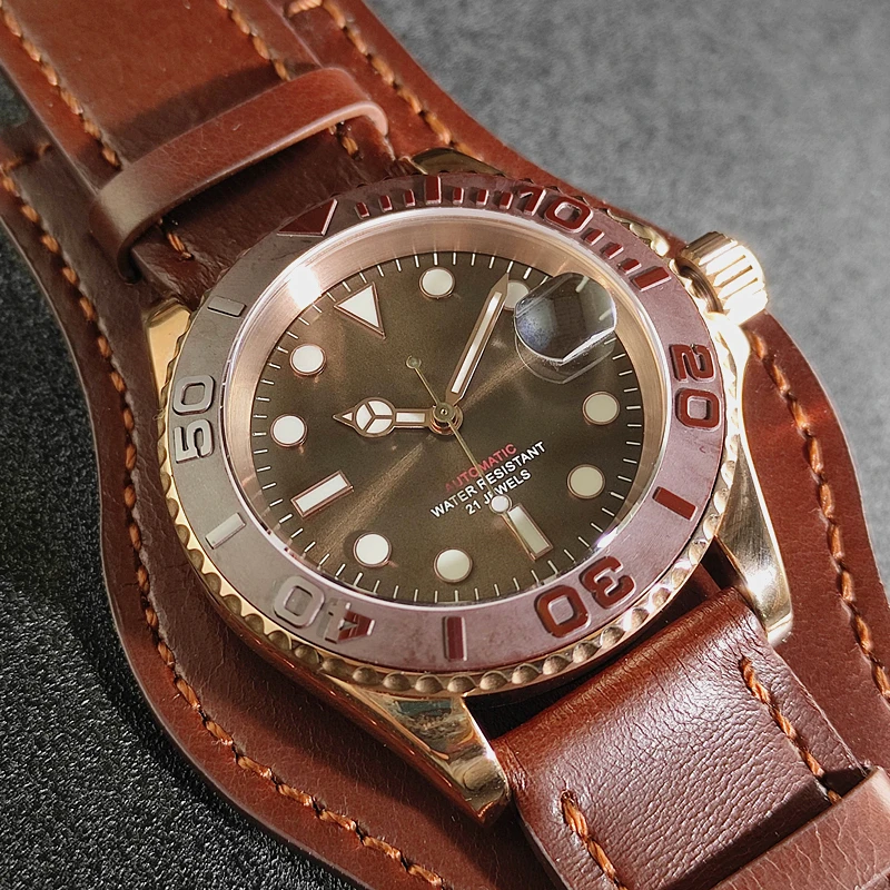 No standard automatic calendar mechanical men's watch yacht for Meiyoda movement 8215 diving fashion luminous yacht