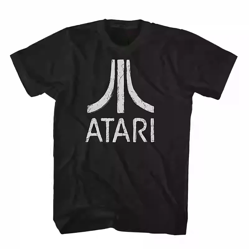 2025 Retro New ATARI Classic Arcade Game Console Atari American Retro Simple Cotton Men's and Women's Loose Round Neck T-shirt