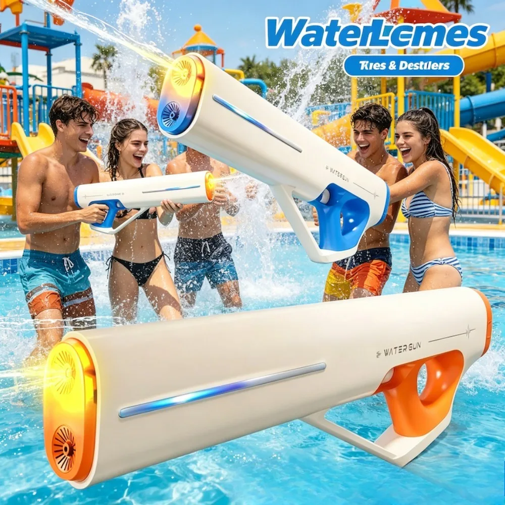 

New Pulse Electric Water Gun Toy Fully Automatic Large Capacity Summer Outdoor Beach Shooting Water Games Toy for Family Games