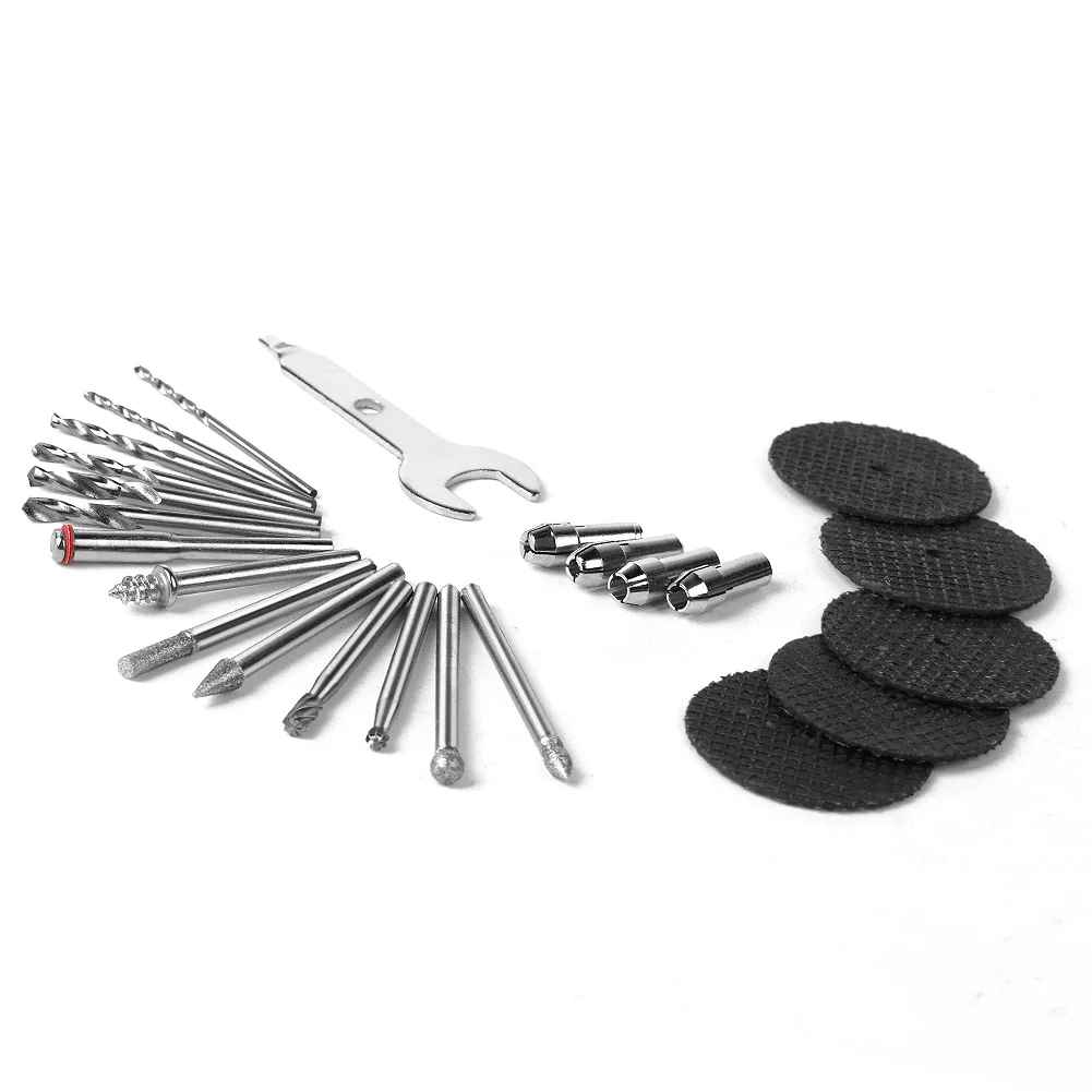 188 pezzi di accessori per mulini elettrici Set di testine per molatura Testa di ruota per taglio e lucidatura Strumenti per la lavorazione del legno