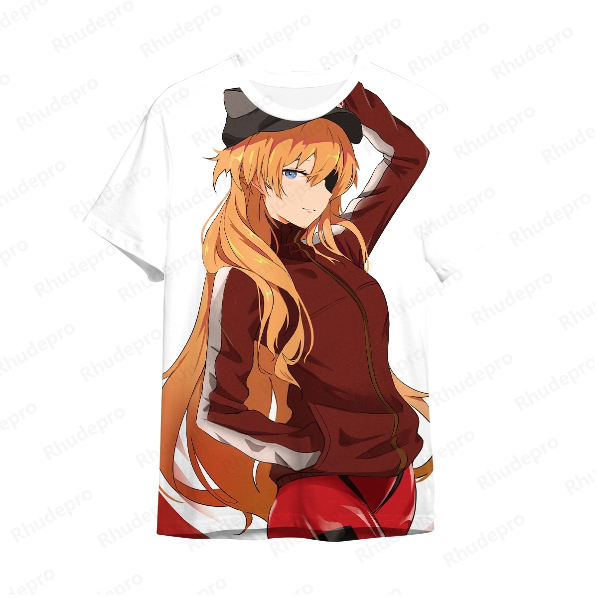 2024 Neon Genesis Evangelion T-shirt Short Y2k Tops Oversized Men High Quality Tee Anime Casual T-shirts Trend Fashion 5XL