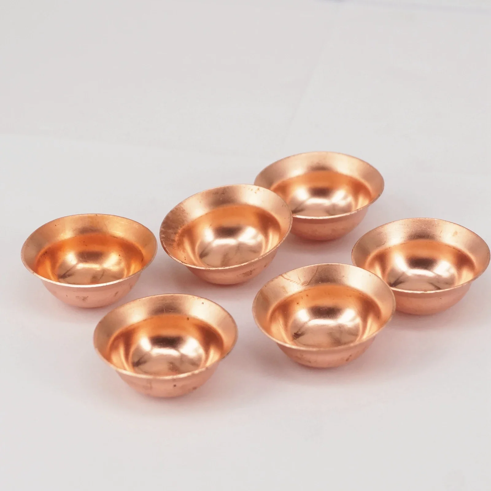 10pcs Pure Copper Flared End Cap Stop End Feed Pipe Cap Air Conditioner Cooling Equipment Refrigerator