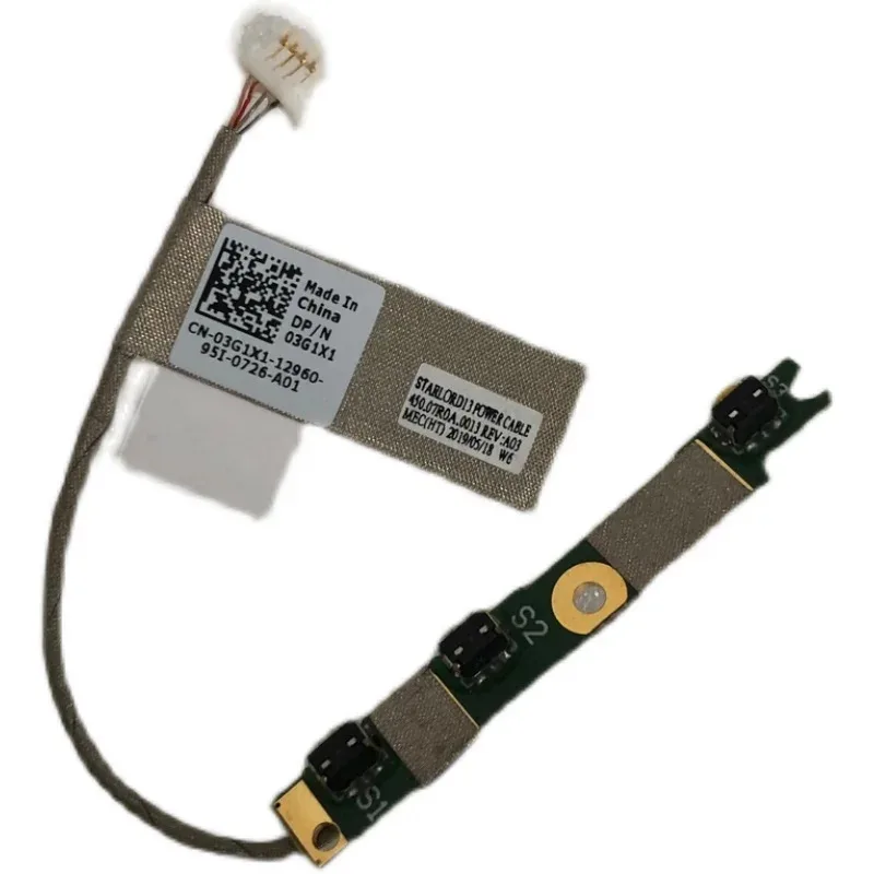 

CHJ NEW Power Button Board For Dell Inspiron 13 7368 5368 5378 7378 7579 Power Board Cable 03G1X1