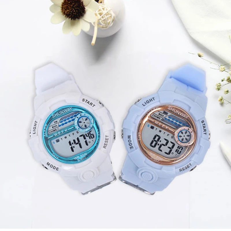 

Male and female student watches, electronic waterproof night light multifunctional sports watch, alarm clock CE33