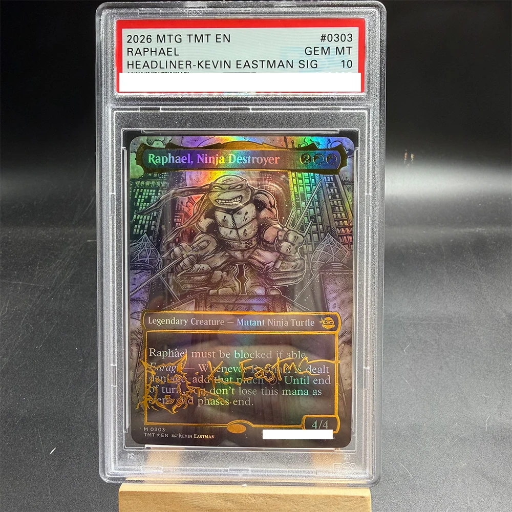 Tarjeta de Calificación DIY TCG 2026 MTG TMT EN MICHELANGELO M 0304, Tarjeta Coleccionable, Copia, Tarjeta de Calificación de 10 Puntos, Juguete de Regalo