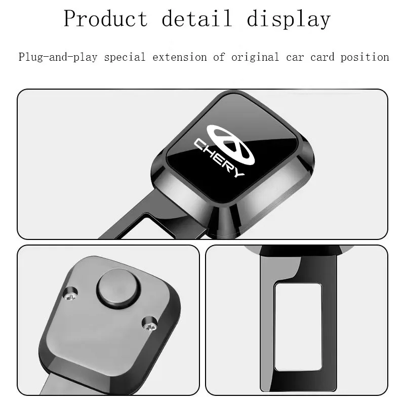 لشيري تيجو 2 3 4 5 7 برو 8 3X A1 QQ مقعد السيارة حزام كليب تمديد المكونات قفل مقعد السيارة السلامة مشبك #5