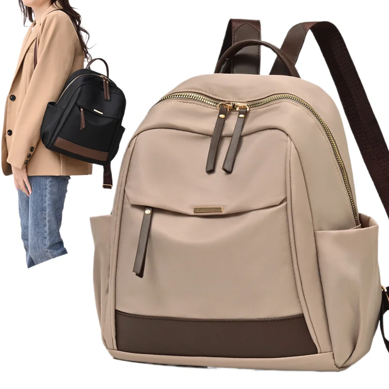 

Women's Nylon Backpack 2025 New Lightweight Large Capacity Travel Daypack for School Commuting Casual Use