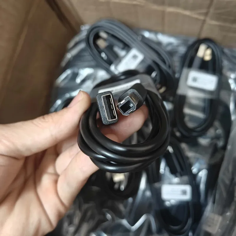 for Dell USB 2.0 Printer Cable Original Data Cord 1.8m High Speed A to B Connector for Desktop Laptop Printing Accessories