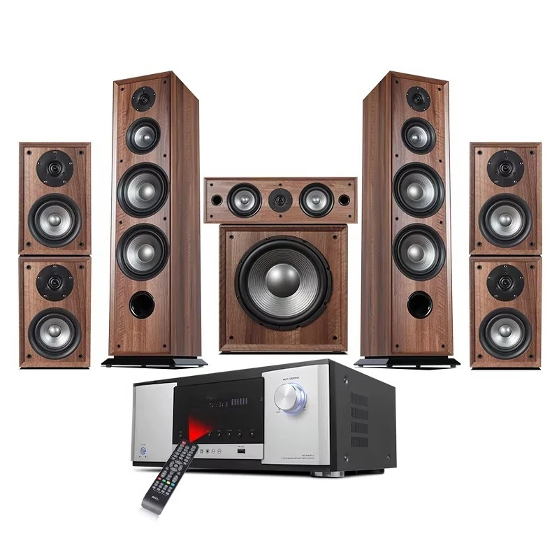

Home theater system Surround sound wooden with digital amplifier