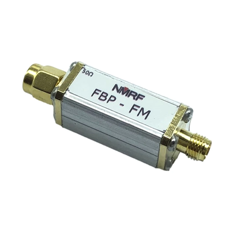 88-108MHz Bandpass Filter, FBP-FM 98Mhz FM Broadcast Band Pass Filter, SMA Small Volume