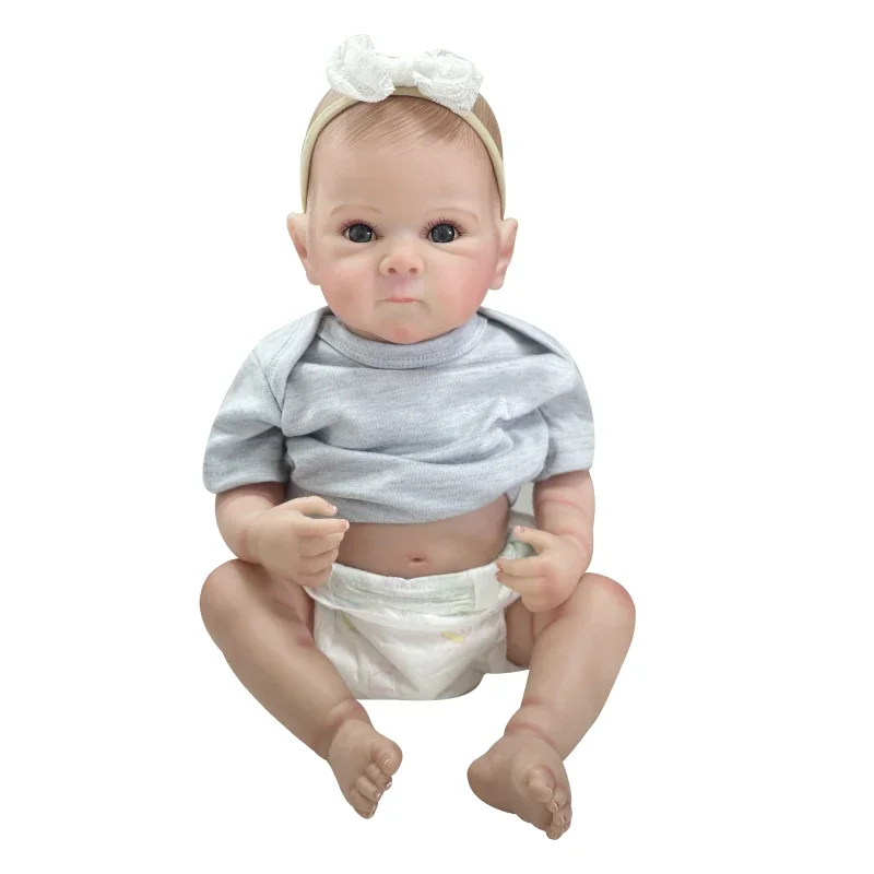 

45CM Reborn Dolls Bettie Newborn Baby Lifelike Silicone Body Multiple Layers Painting 3D Skin with Visible Veins bebés reborns