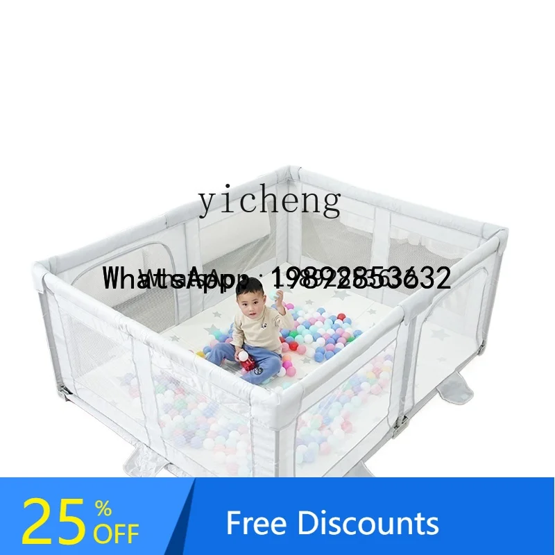 ABC Installatievrij hek Beschermend rooster Babykamer Babykruipmat Geïntegreerd Opvouwbaar