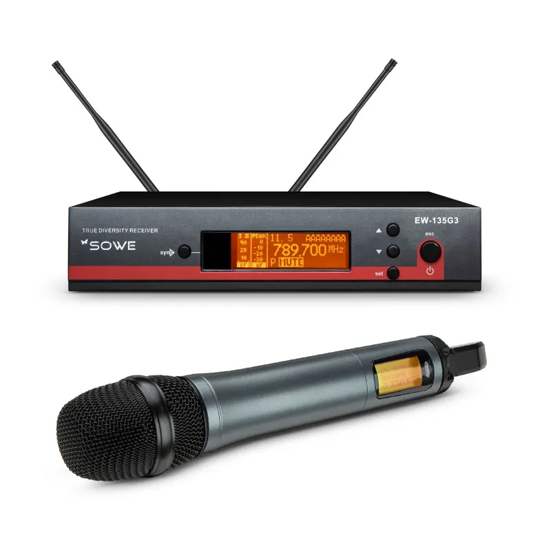 

Stage performance with FM single channel wireless microphone