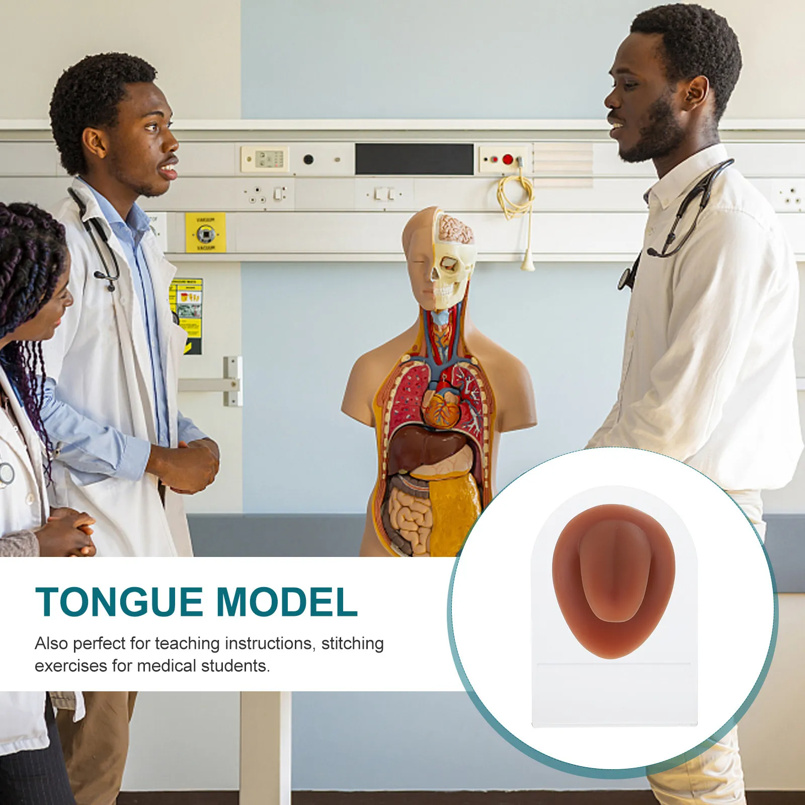 

Силиконовый тренажер для имитации языка с реалистичной текстурой для практики пирсинга, медицинского обучения, преподавания и отработки навыков наложения швов