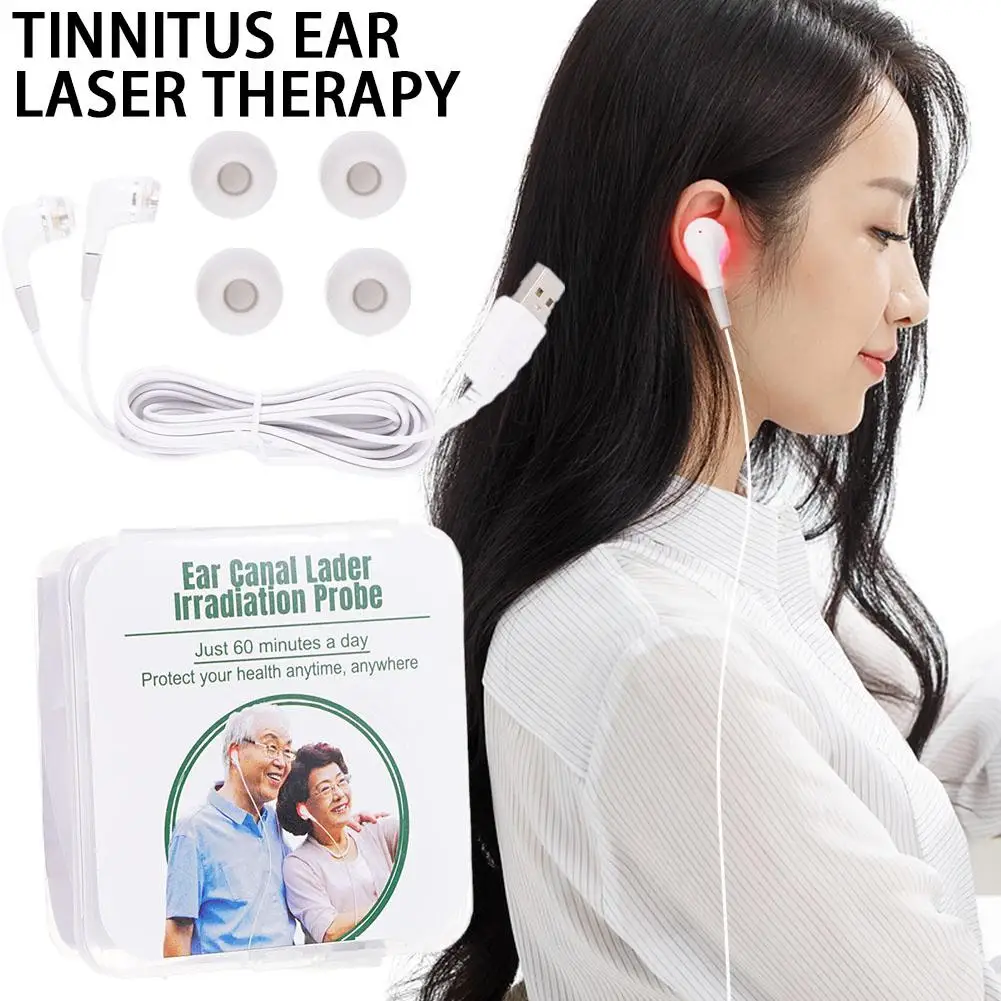 Tinnitus Ear Laser Therapy LLLT Irradiation Laser Physiotherapy Otitis Media Earplug Treatment Diabetes Deafness Hypertensi H5T8