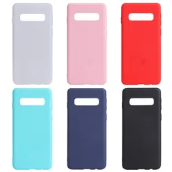 Luxury Matte Silicone Case For Samsung Galaxy S10 S10E S9 S8 S7 edge S20 S21 FE S22 Note 10 Plus 20 Ultra Thin Soft Case Cover