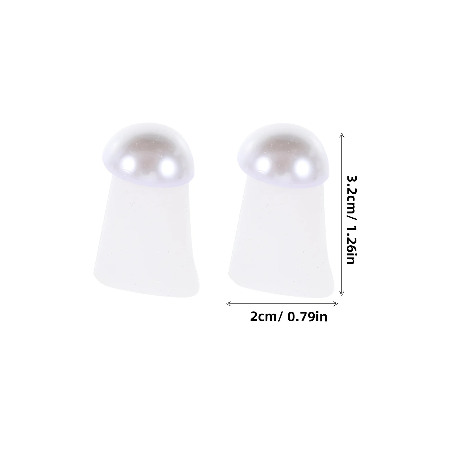 2 セット水滴パールデザインつま先セパレーター柔軟なネイルアートツール男性女性ペディキュアフットケアつま先セパレーター男性