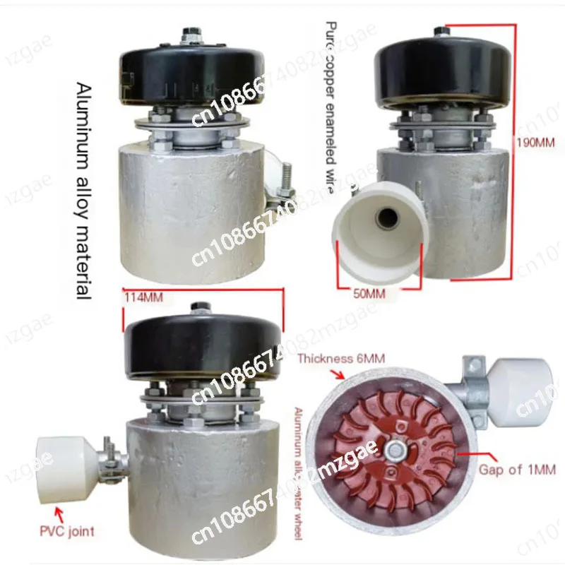 High power 1000W micro tilting water turbine generator 220V 50Hz with washing machine, TV, rice cooker, tool generator
