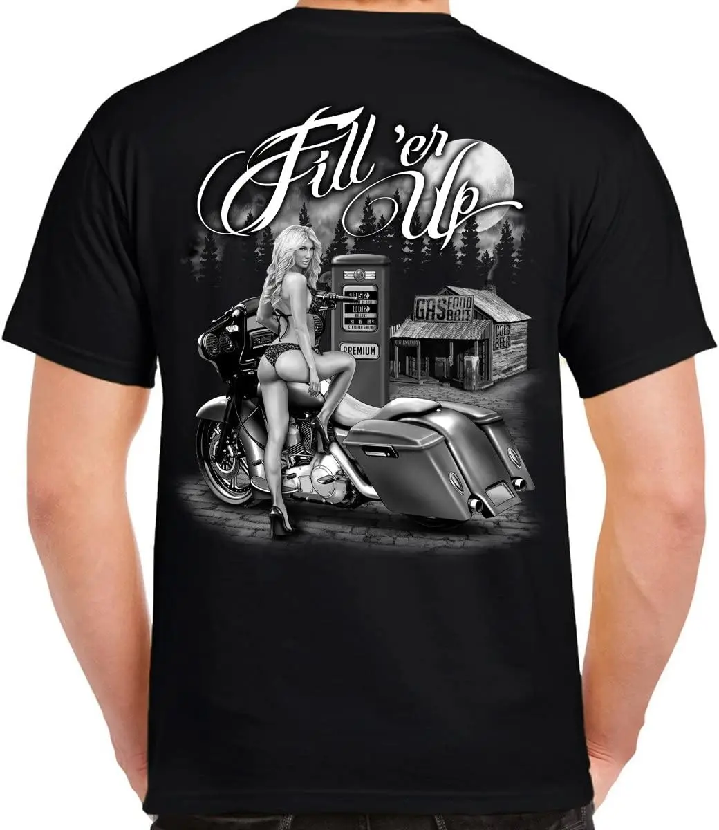 

Мужская футболка Biker Life USA Fill'er Up
