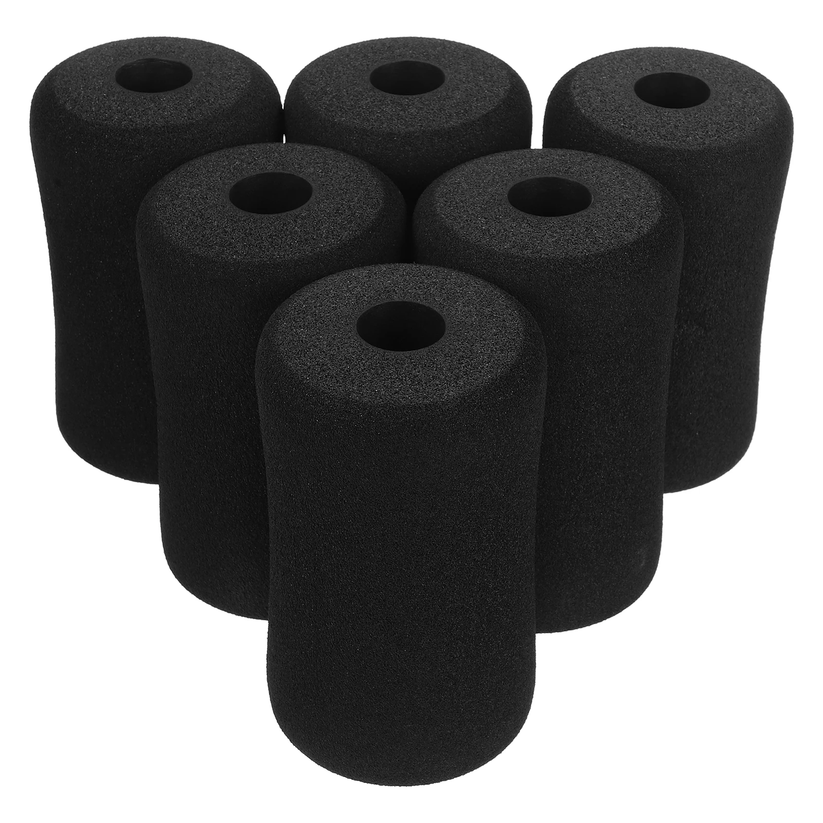 

6pcs Foot Pads Rollers Set Adjustable Situp Board Leg Extension Replacement Weight Bench Foam Cushion For Home Gym Exercise