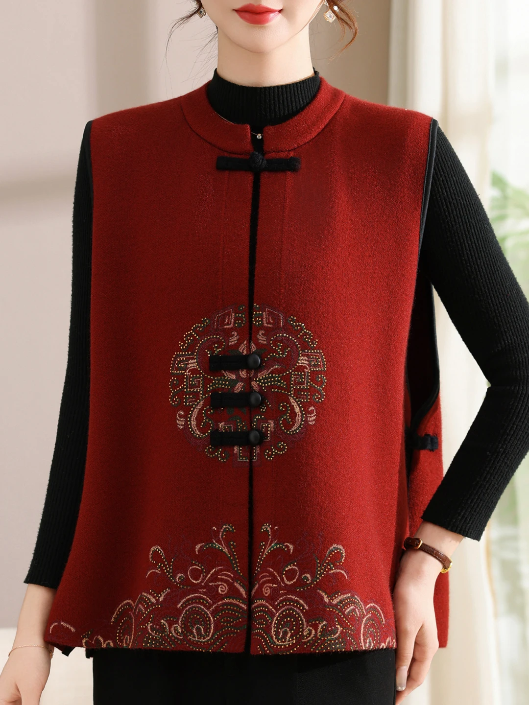 

Sli High-End New Chinese Sle Vest Jaet 2026 New Mom Spring Clothes Middle-Aged And ly Women's Clothing Vest Outdoor