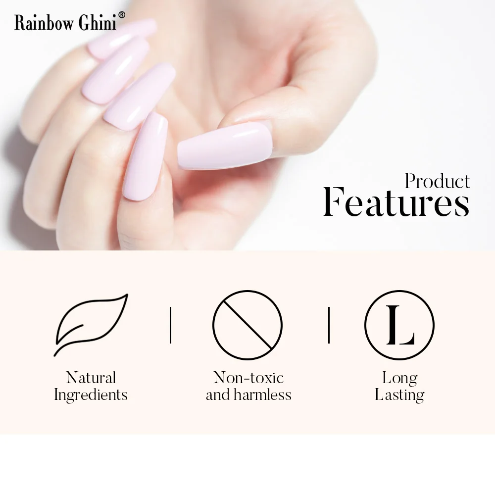 قوس قزح Ghini 6 قطعة/المجموعة 8 مللي HEMA TPO الحرة مسمار البولندية الظلام لهجة مسمار مجموعة طلاء الأظافر بريق بني داكن الخريف والشتاء العصرية مسمار #4