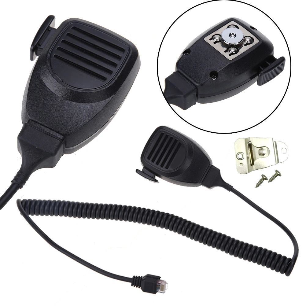 8 Pin Hand Mic Microphone Handheld Walkie Talkie Speaker Microphone RJ-45 Plug Handheld Radio Microphone for Kenwood