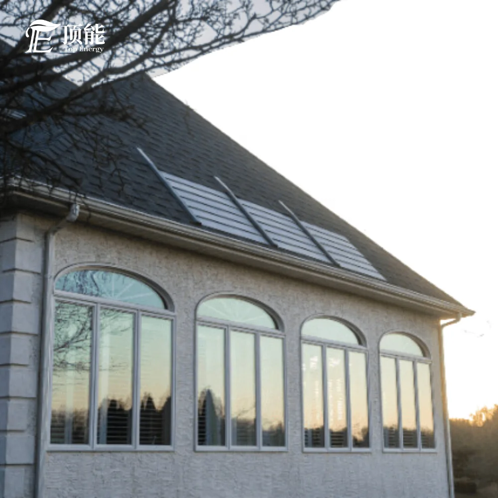 

Top Energy BIPV Asphalt Solar Shingles Green Energy Waterproof Safe High Wind Hail Resistance Easy Install Light Weight