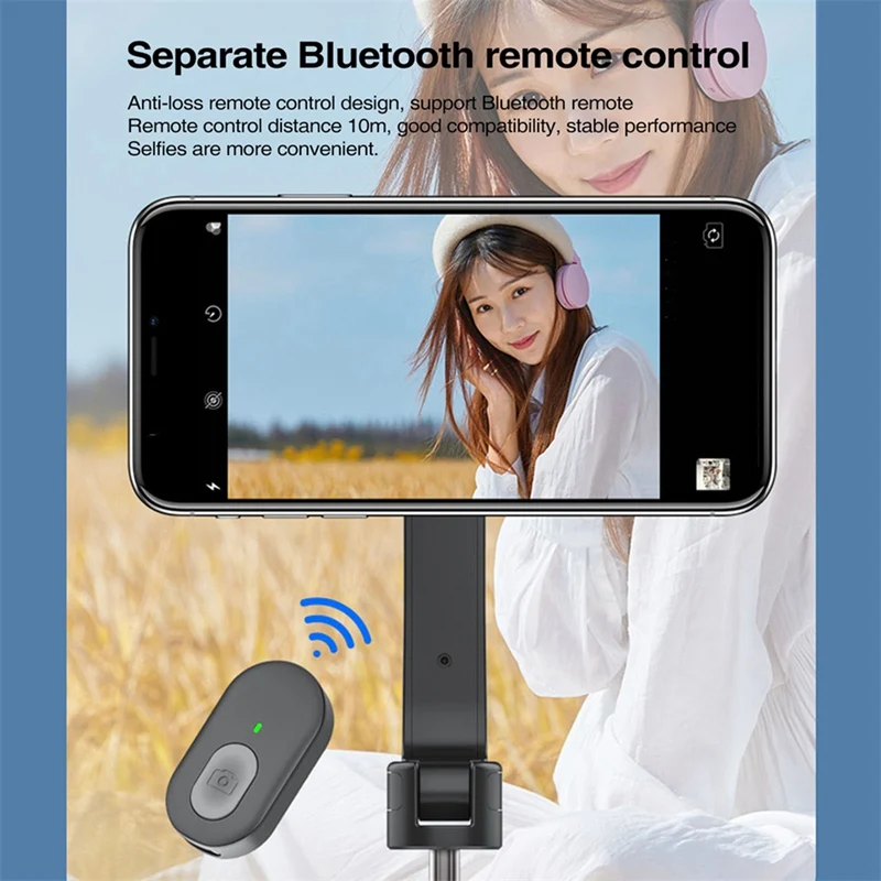 โทรศัพท์มือถือขาตั้งกล้องไร้สาย Magnetic Selfie Stick ขาตั้งกล้องสําหรับ Iphone 14/12/13/Pro/12 Max โทรศัพท์ Android Selfie