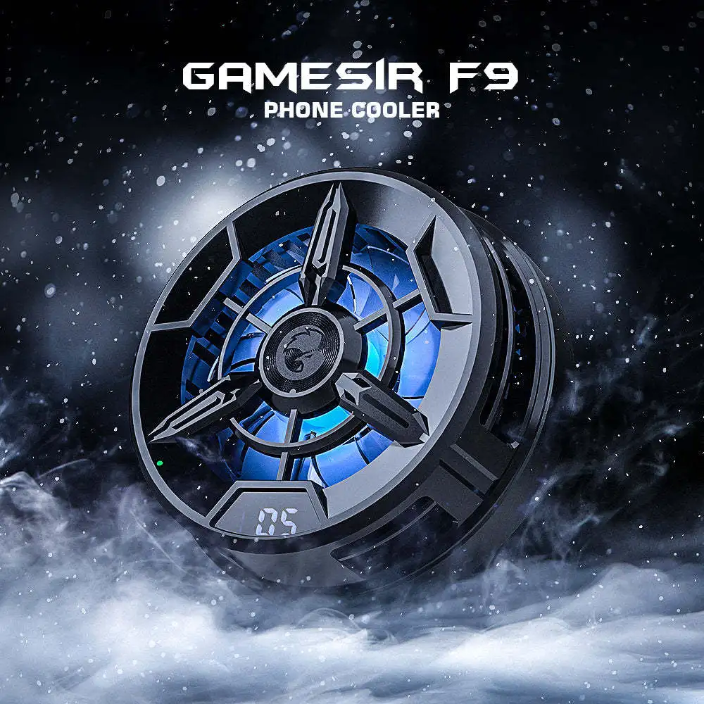 2022 새로운 GameSir F9 휴대 전화 쿨러 자기 매력 반도체 스노우곤 모바일 냉각 게임 패드, 아이폰/안드로이드