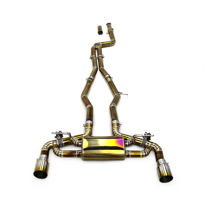 

Выхлопная система OBM Gold Titanium Valvetronic Catback для Toyota Supra A90 3.0T 2020-2023, гоночный автомобиль, 3,5 дюйма, глушитель