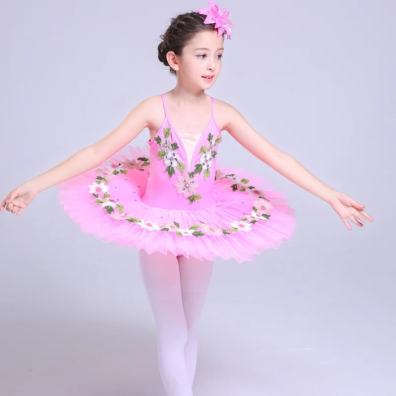 

2022 Adult children's Pink Ballet Dress performance Dance Costume sleeping beauty woman gauze skirt Tutu fluffy skirt