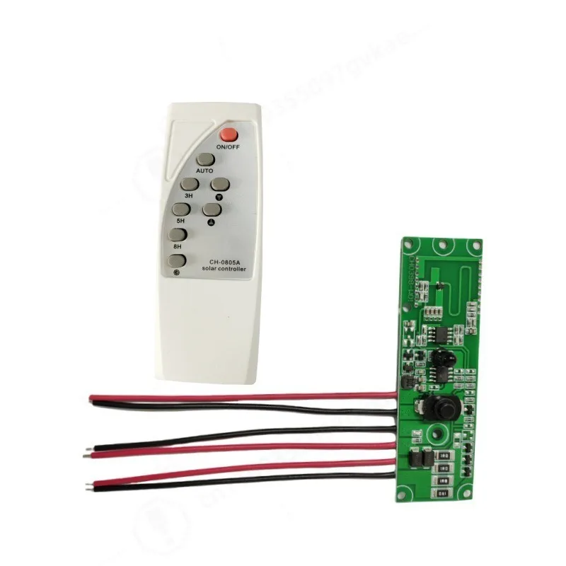 3.2V 3.7V Radar Induction Solar Lamp Circuit Board Pre-welded Solar Street Light Driver Board with Remote Control