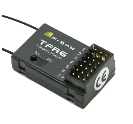 FrSky TFR6  TFR6-A 2.4Ghz 7 Channel 7CH Receiver Futaba FASST Compatible for Feiying Fr Sky Original