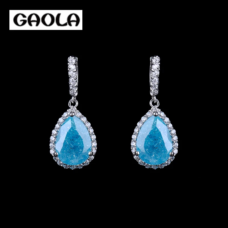 GAOLA New Women Drop Charm Earrings Fashion Silver Color Cute Dangle Earrings GLE1321B