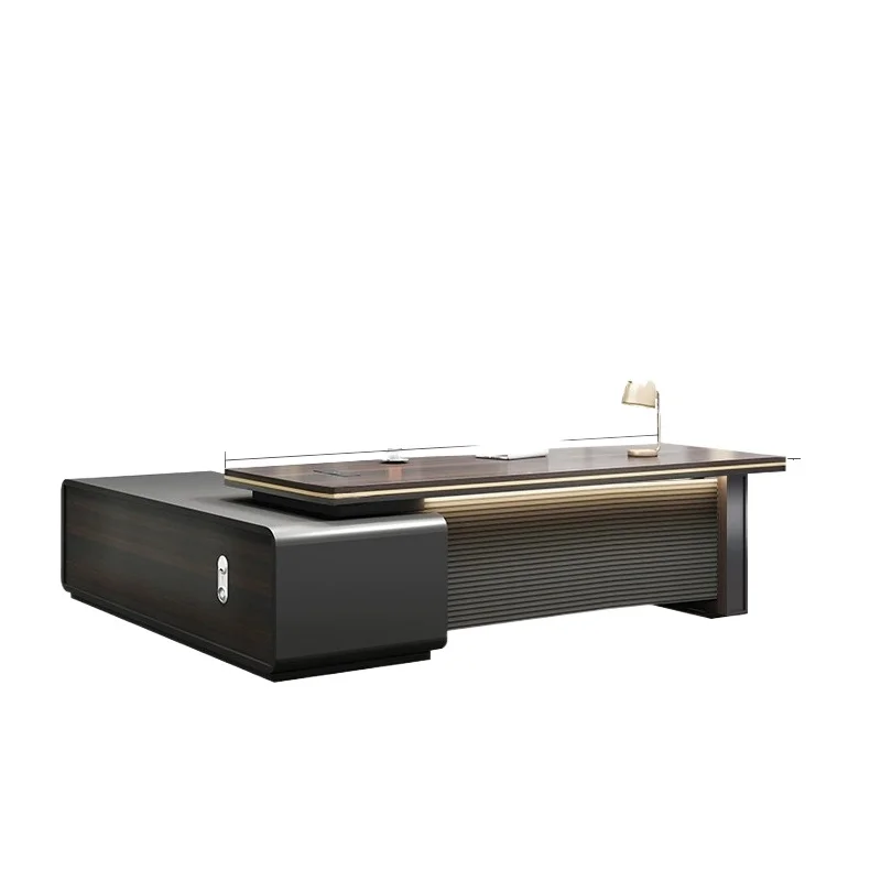Brown Modern Executive Desk Designer Strong Wood Large Executive Desk Modern Drawers Mesa De Escritorio Office Desk Furniture