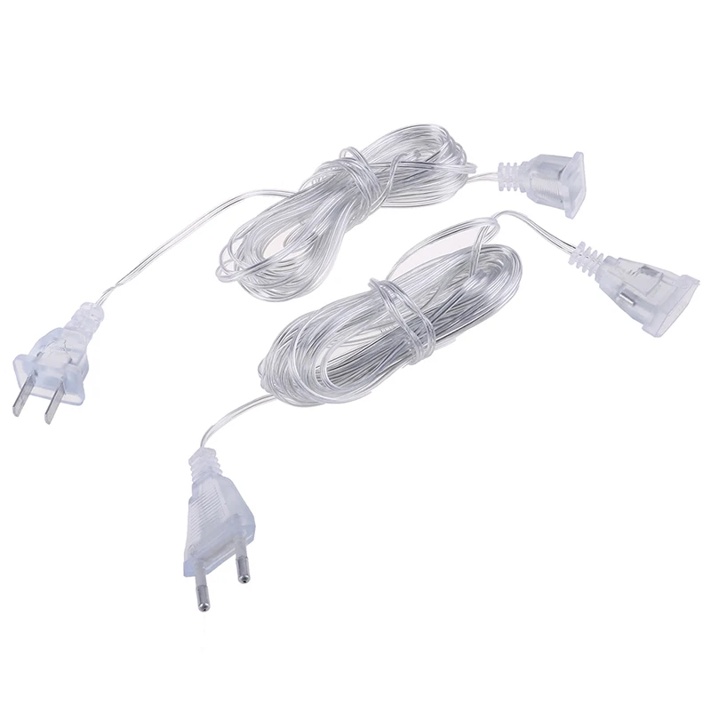 5m EU/UK Plug Power Christmas Extension Cable Extender Wire for LED String Light