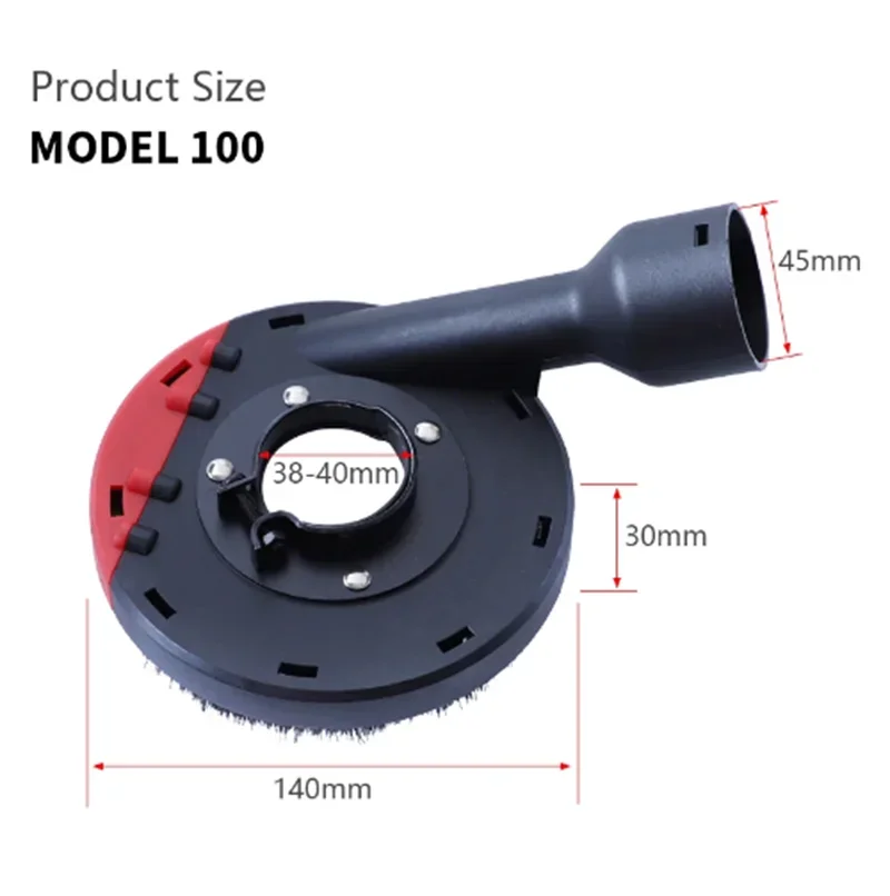 

Универсальный пылезащитный кожух 100/125 мм для угловой шлифовальной машины, встроенная плотная щетина, крышка для пылесборника, инструменты