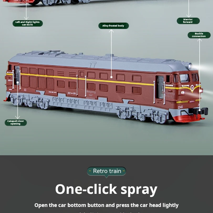 合金スプレートレインクラシック蒸気機関車の音と光のフィードバック鉄道輸送車両