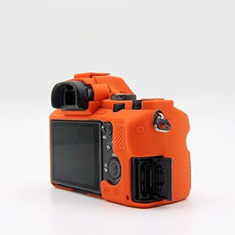 Silicone DSLR Camera Case Cover Bag For Sony a72 a7s2 a7r2 Silicone Case A7II A7SII A7RII micro single case + free tempered film