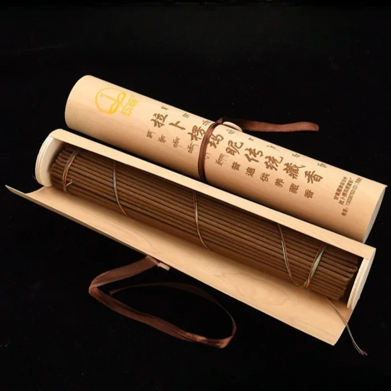 27Cm Tibetan Incense Stick Handmade Refined Natural Plant Fragrance Household Indoor Buddha Incense Calming Lasting Fragrance