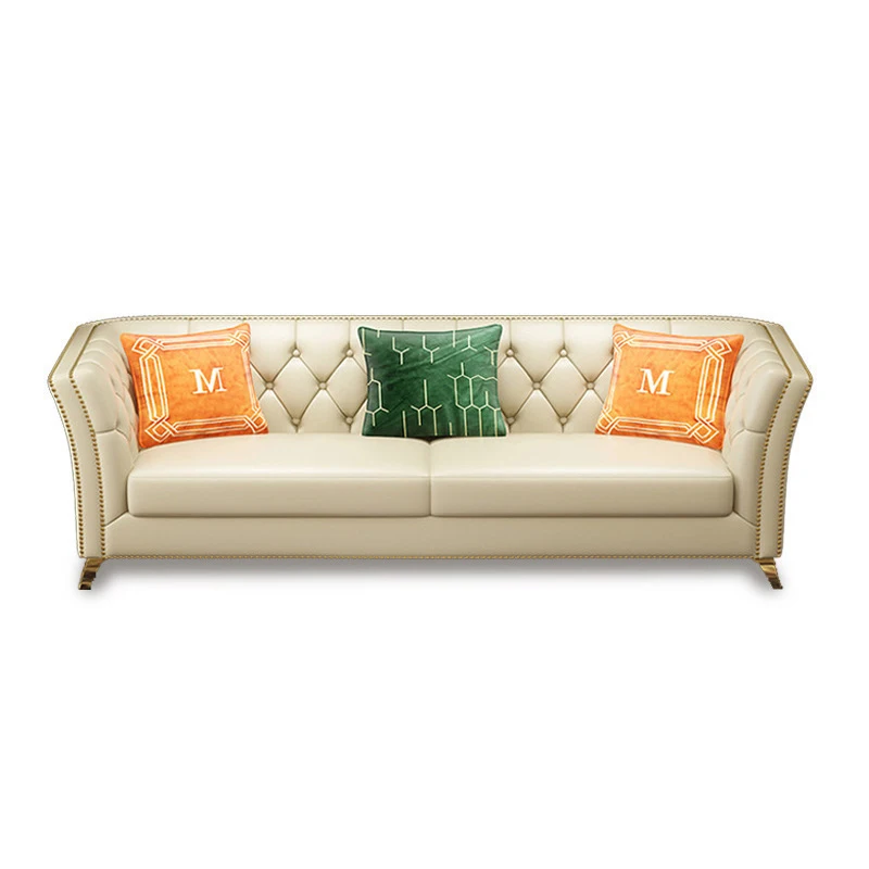 

&Italian Design Modern Leather Luxury Sofa Set Modular Couches Furniture Sectional Sofas for Home Living Room
